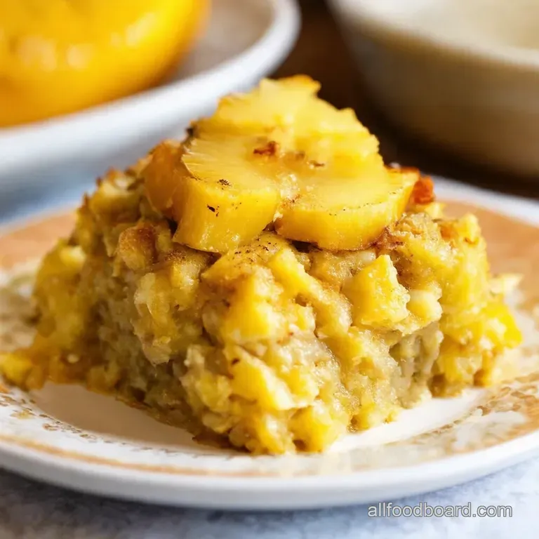 Island Spiced Pineapple Stuffing presentation