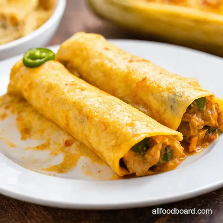 Jalape&ntilde;o Popper Chicken Enchiladas a Spicy Fiesta presentation
