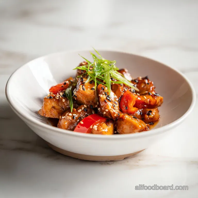 A beautifully arranged bowl showcasing succulent teriyaki chicken, glistening with sauce, atop a bed of steamed white rice.