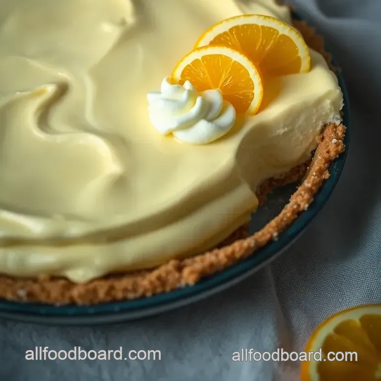 Jello Creamsicle Pie presentation