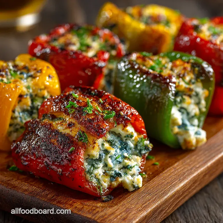 JewelToned Bites Goat Cheese Herb Stuffed Mini Peppers