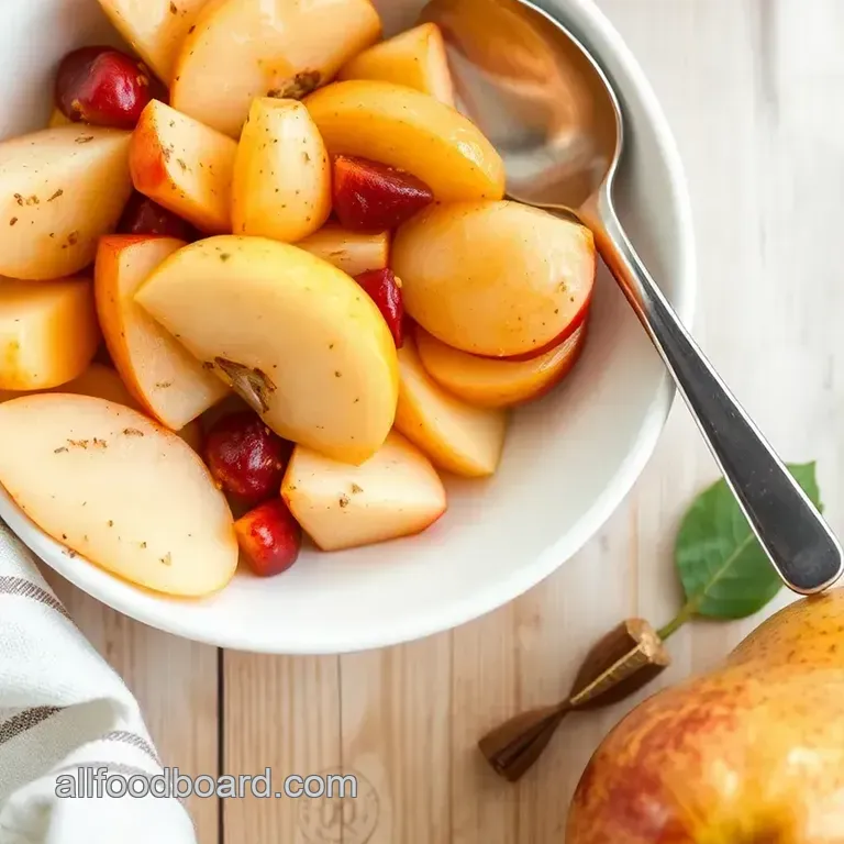 Autumn Spice Apple and Pear Juice presentation