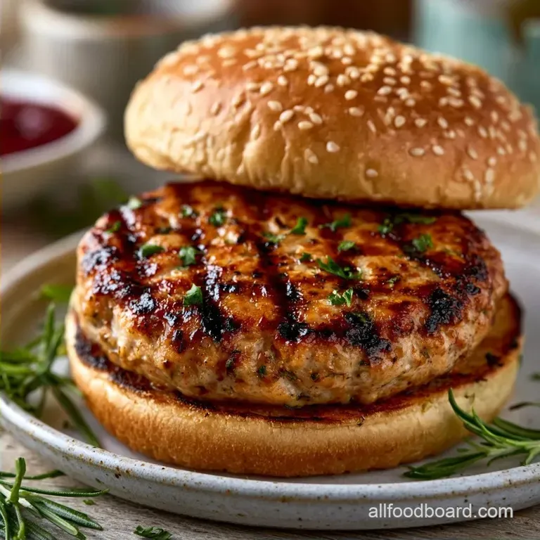 Juicy Grilled Turkey Burgers with Grated Onion