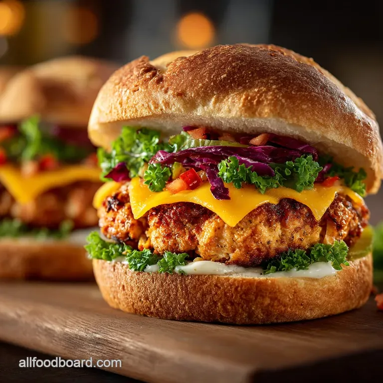 Ground Chicken Burgers: Juicy Pub-Style Recipe presentation