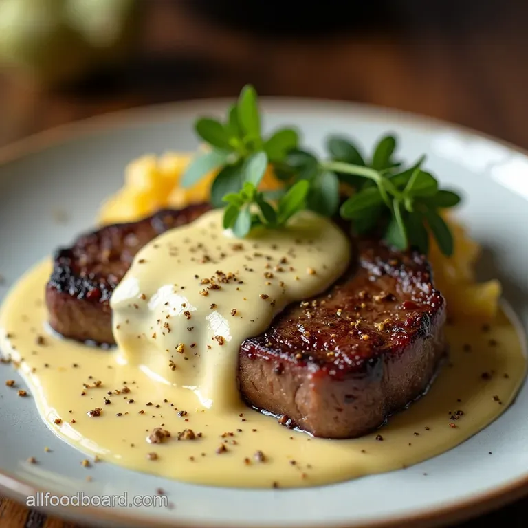 The Proper Sirloin Juicy Steak with Silky Garlic Cream Sauce