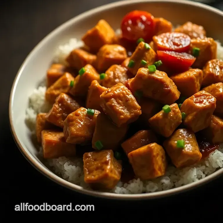 Kentucky Bourbon Chicken: Sweet Savory and Oh-So-Good! presentation