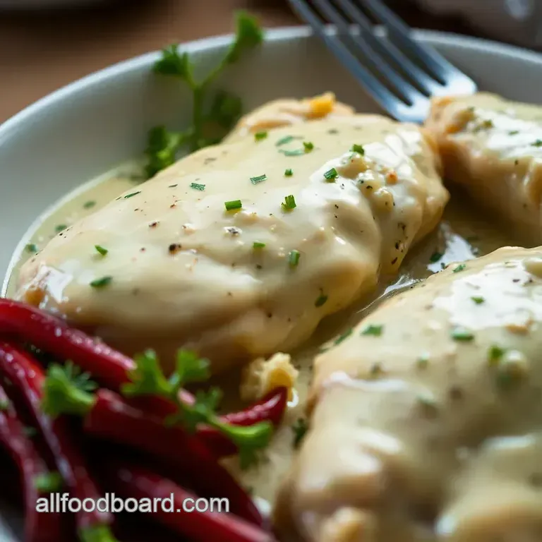Keto Creamy Garlic Parmesan Chicken with Roasted Broccoli presentation