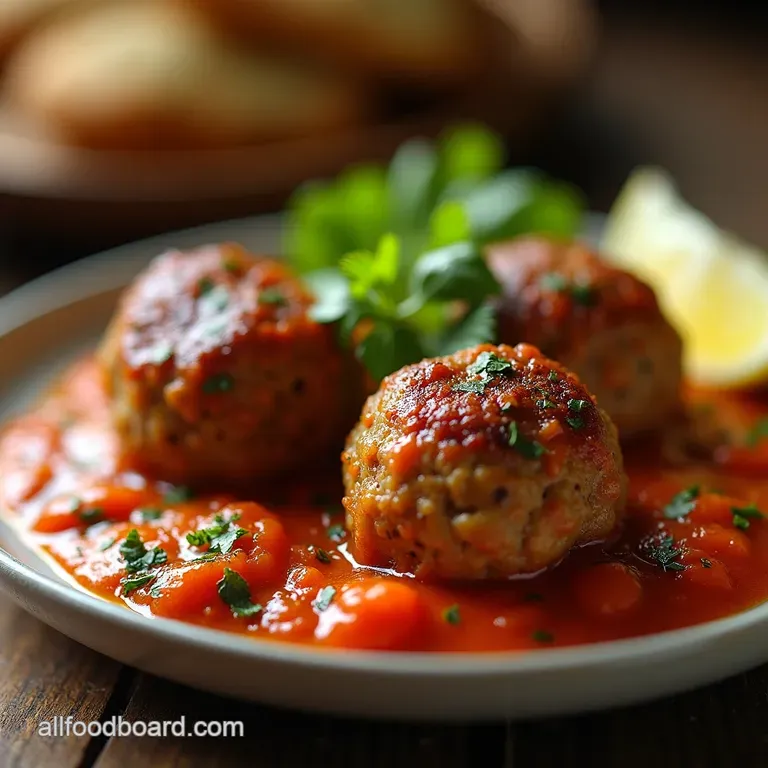 SunDrenched Savoury The Ultimate Keto Greek Keftedes LowCarb Meatballs presentation