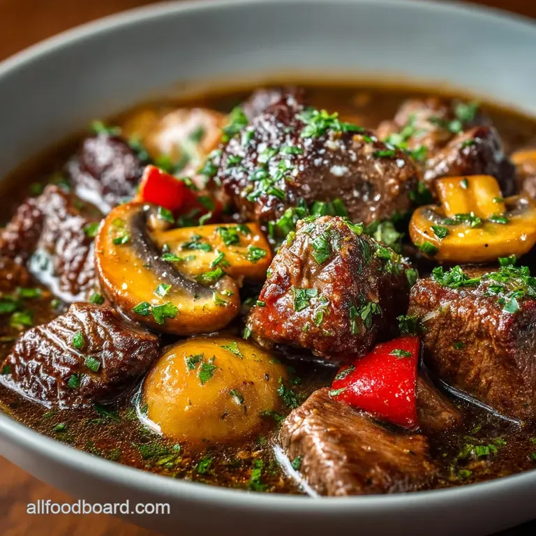Sunday Best Keto Instant Pot Recipes Beef Stew with Umami Mushrooms