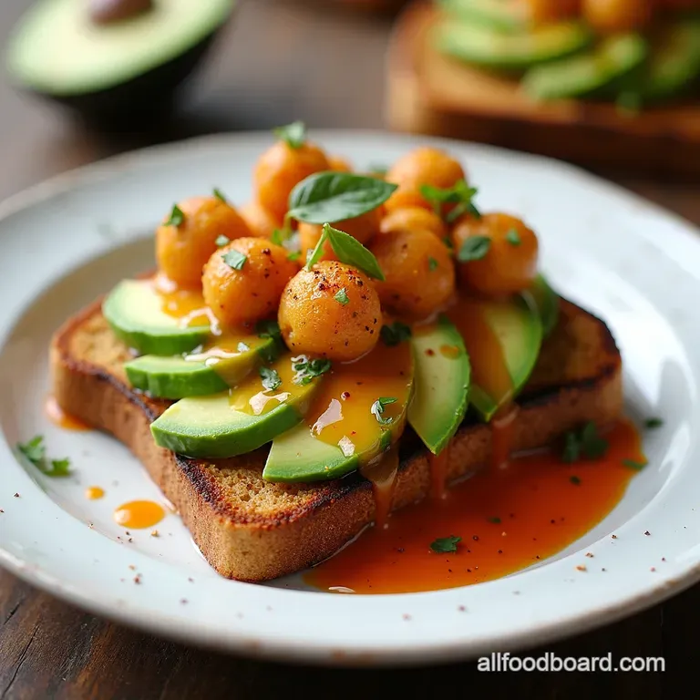 Kickin Avocado Chickpea Toast