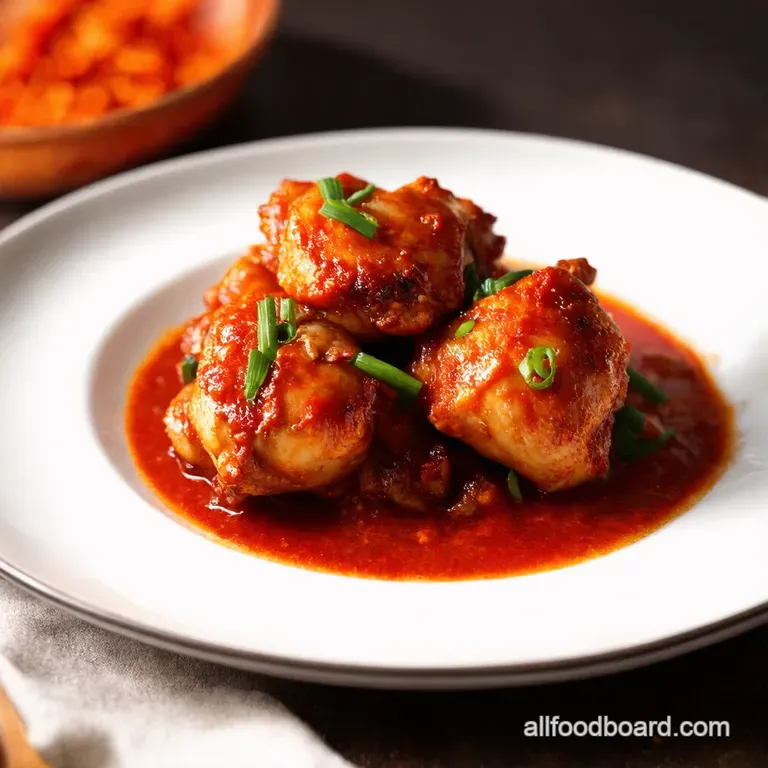 Korean Fire Chicken Gochujang Glazed Thighs