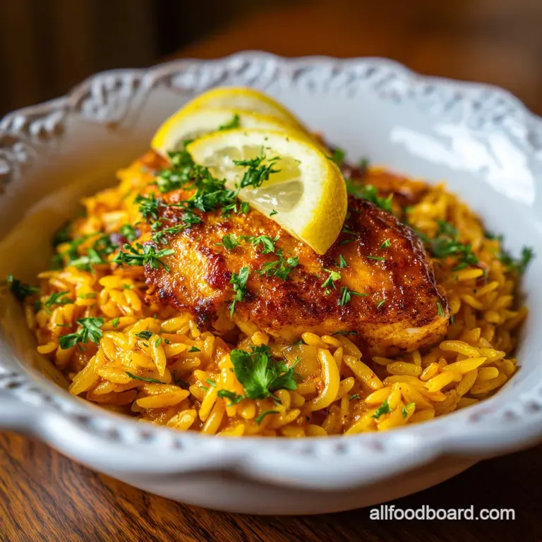 One Pot Lemon Chicken Orzo: Zesty and Creamy