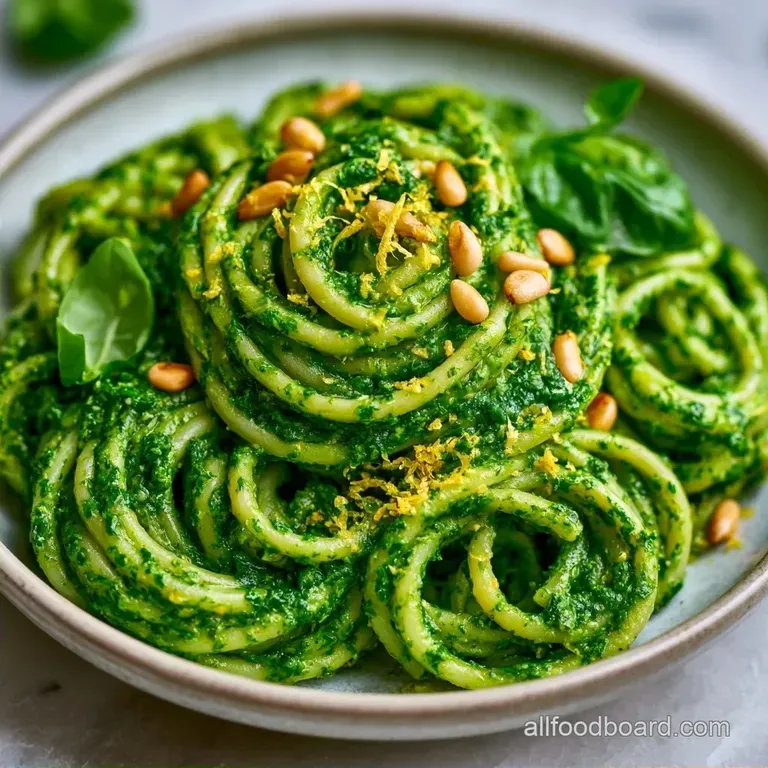 Vibrant Lemon Pesto Pasta
