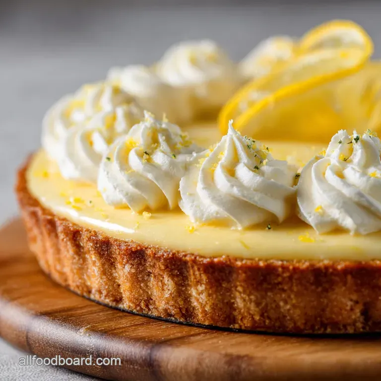 Easter Desserts Showstopper NoBake Lemon and White Chocolate Tart