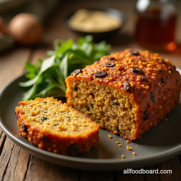 The Sturdy Slice HighProtein Red Lentil Quinoa Loaf presentation