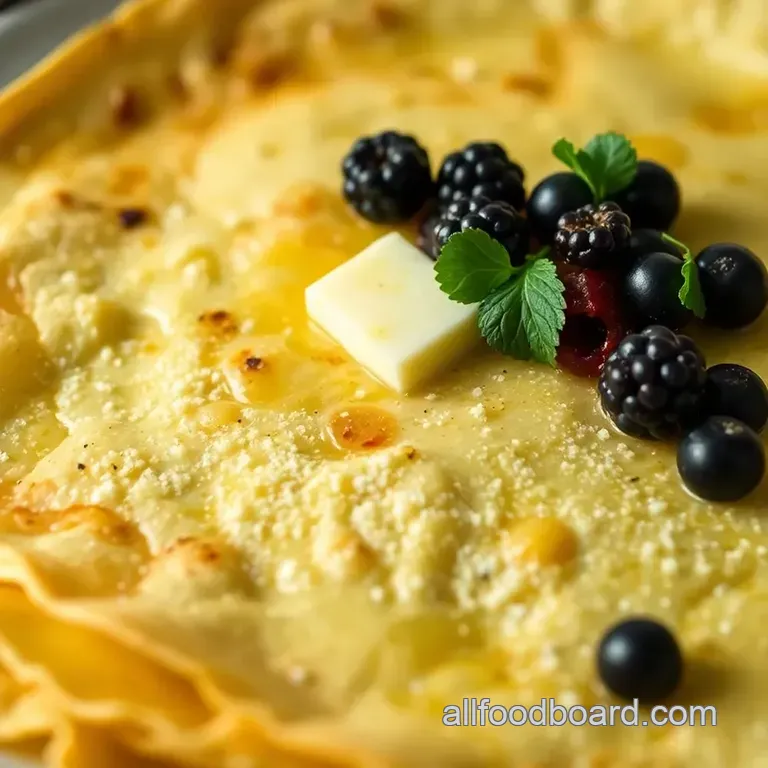 Light and Luscious Classic French Crêpes presentation
