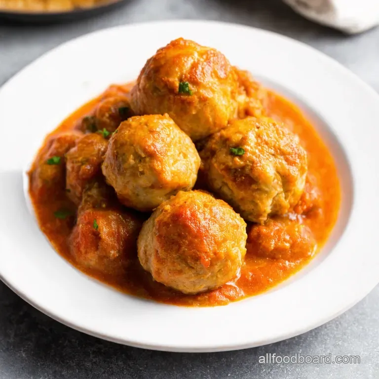 Lighter Lovelier Baked Chicken Meatballs