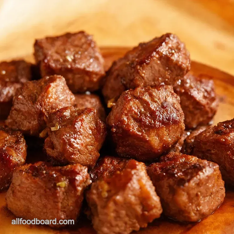 Lightningfast Honey Garlic Steak Bites presentation