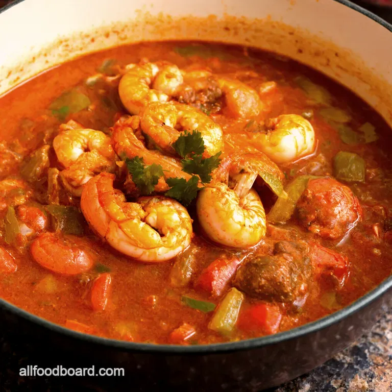 Louisiana Kickin' Seafood Gumbo presentation
