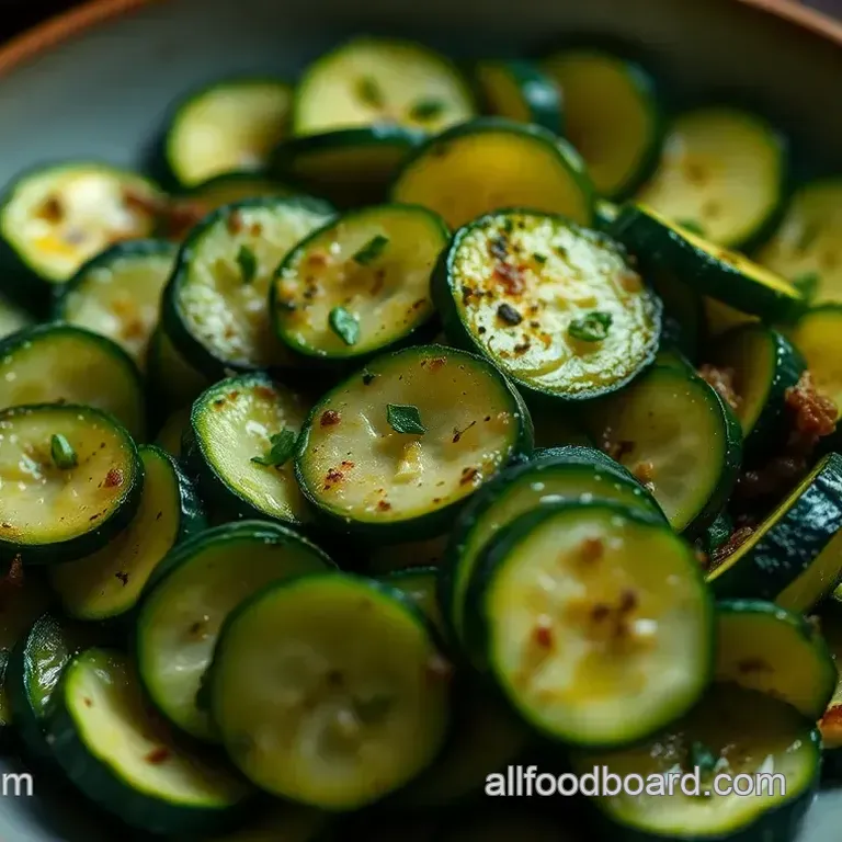 Lush Steamed Zucchini Medley with Lemon & Herbs