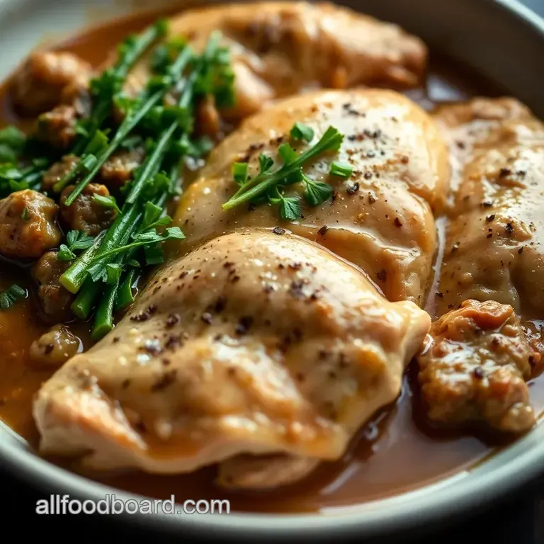 Maggiano' s Chicken Marsala presentation