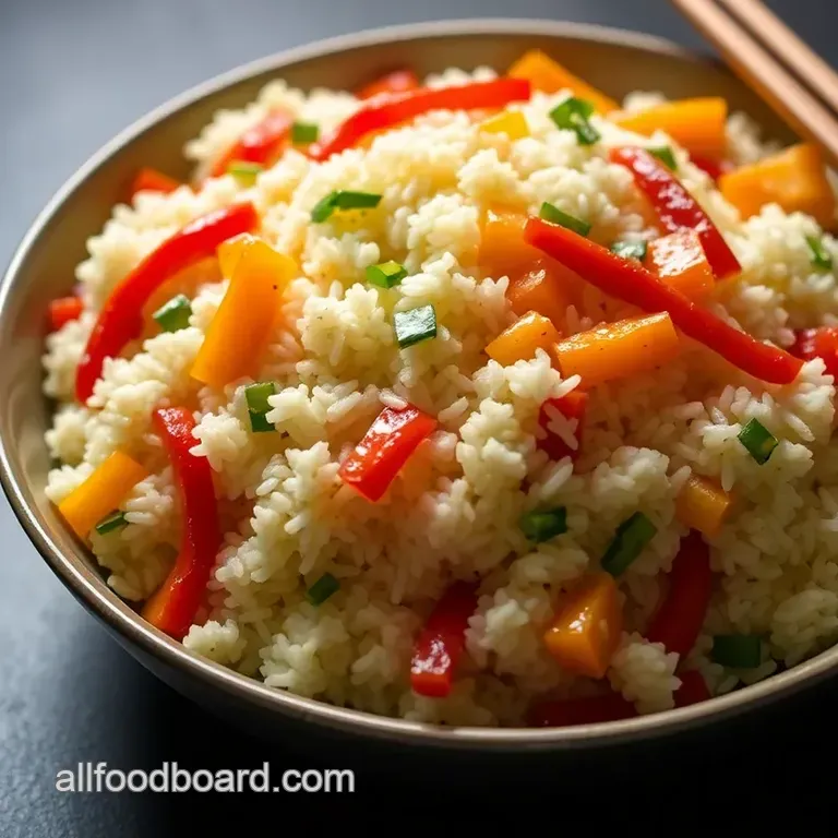 Mahatma Jasmine Rice Stir-Fry presentation