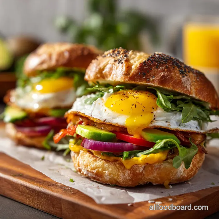 Make Ahead Protein Breakfast Sandwiches