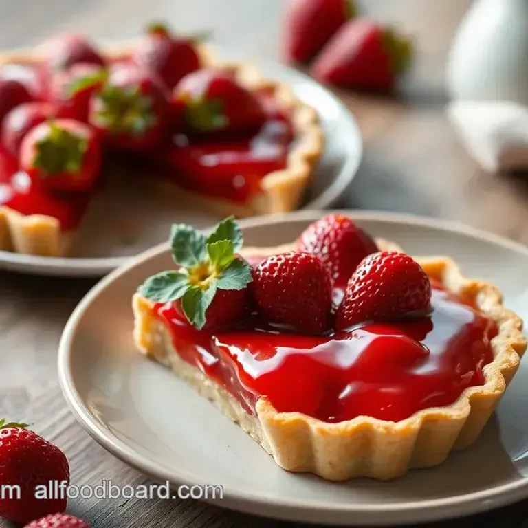 Heavenly Strawberry Pie with Glossy Glaze