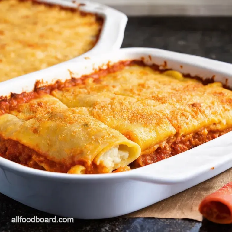 Mama Mia Easy Manicotti Italian Casserole No Rolling Required presentation