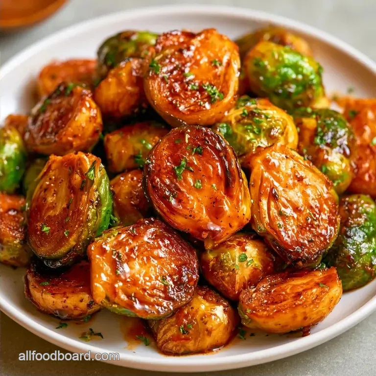 Roasted Maple Balsamic Brussels Sprouts