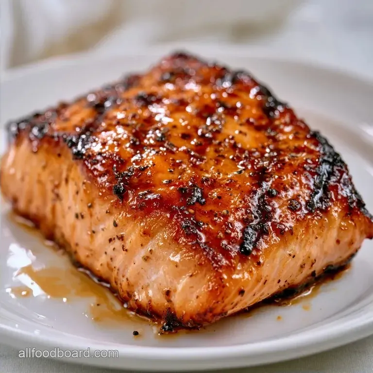 Caramelized Marinated Grilled Salmon