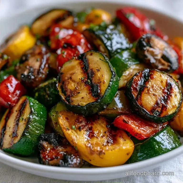 Marinated Grilled Vegetables: Tangy and Charred