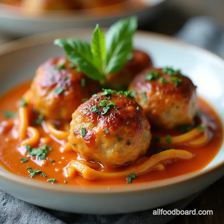 The Proposal Tender Marry Me Chicken Meatballs in a Silky SunDried Tomato Cream Sauce