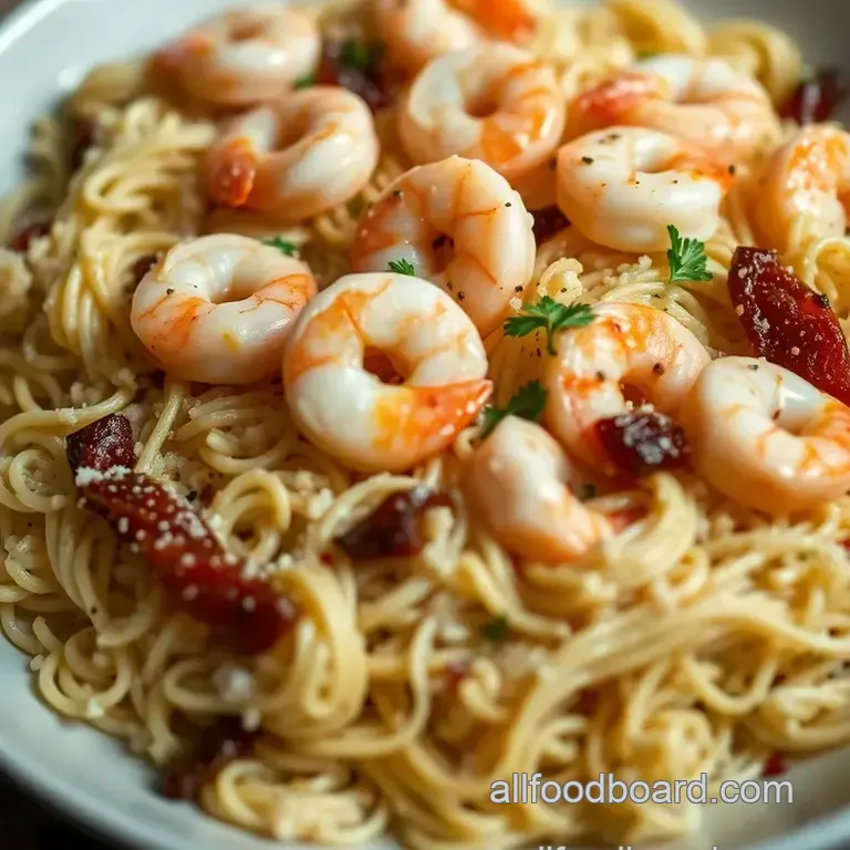 Marry Me Shrimp and Orzo Pasta presentation