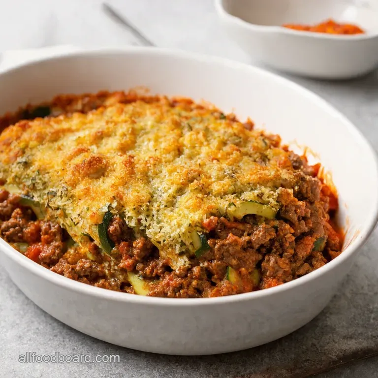 Meaty Zucchini and Ground Beef Casserole A Weeknight Winner