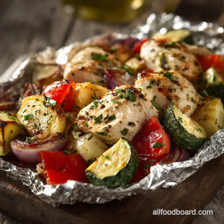 Foil Packet Meals the Lemonherb Chicken Veggie Mediterranean Getaway presentation