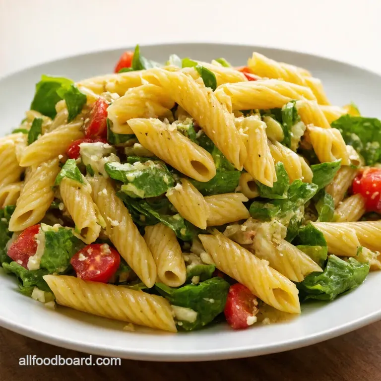 Mediterranean Orzo Pasta Salad Sunshine in a Bowl presentation