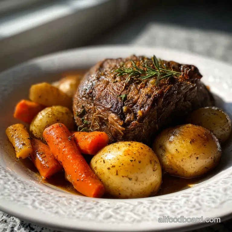 Crockpot Pot Roast with Potatoes and Gravy