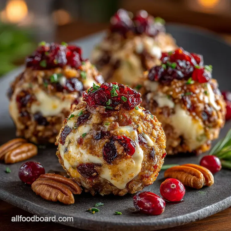 Jolly Good Bites MakeAhead Mini Cranberry Pecan Cheese Balls
