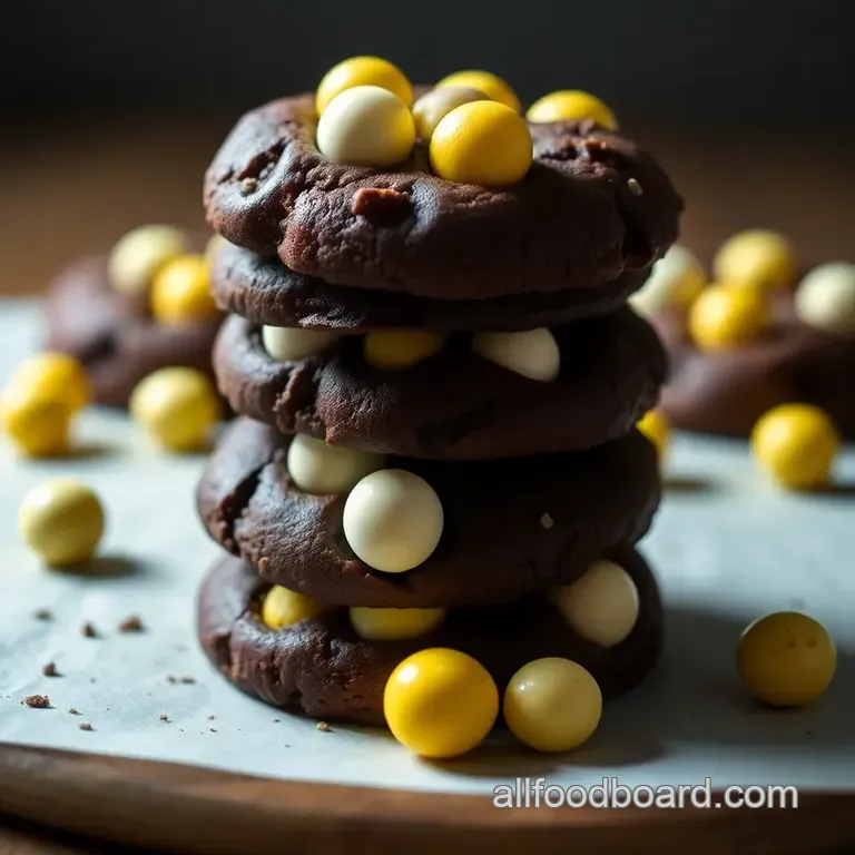 Mini Egg Brownie Cookies presentation