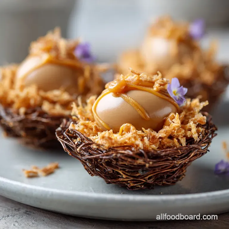 The Great British Mini Egg Salted Caramel Crunch Nests presentation