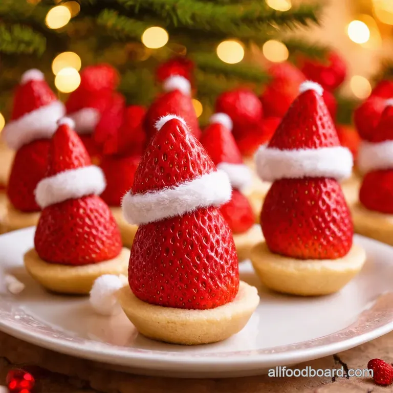 Mini Strawberry Santas A Jolly Good Treat presentation
