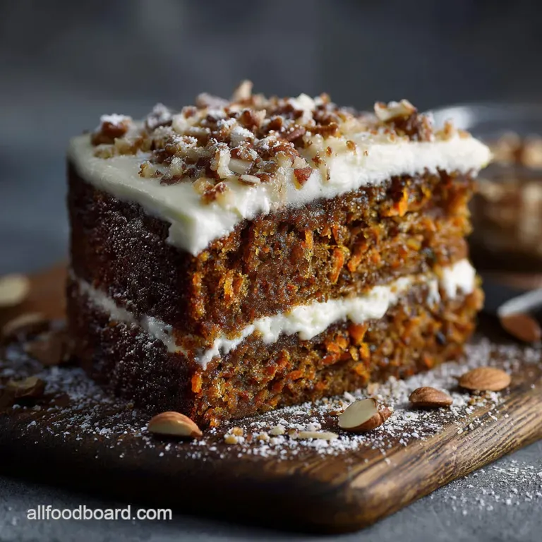 Carrot Cake: the Incredibly Moist Deeply Spiced British Showstopper presentation