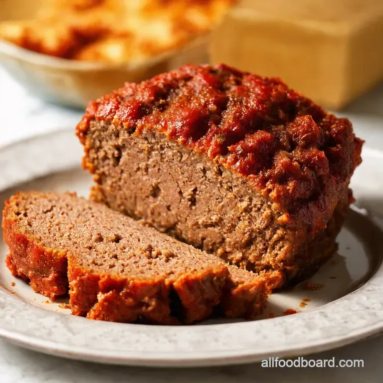 Moms Classic Meatloaf Easy Delicious presentation