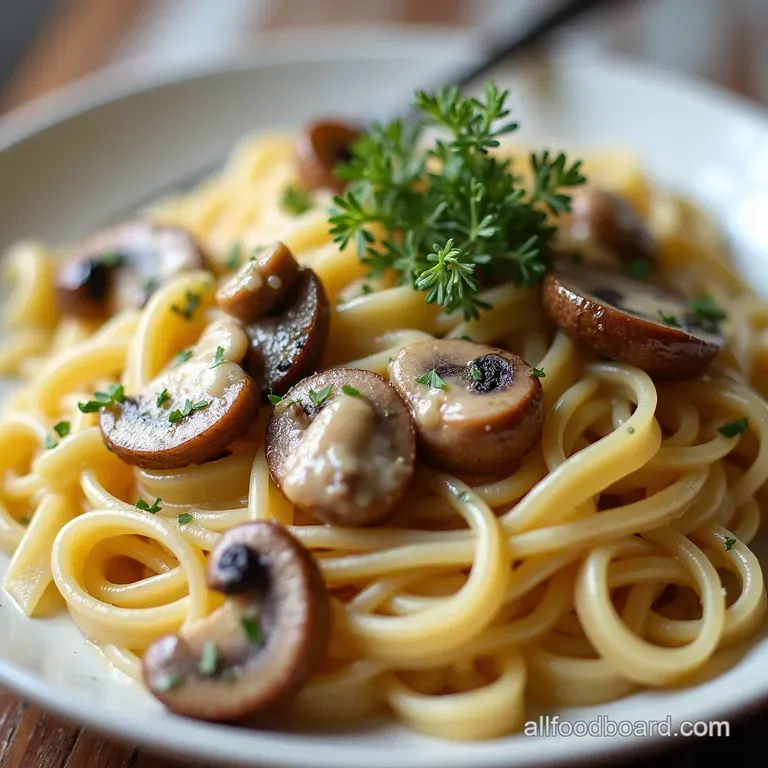 Creamy HighProtein Mushroom Cottage Cheese Pasta in 30 Mins Creamy HighProtein Mushroom Dream Cottage Cheese Thyme Pasta