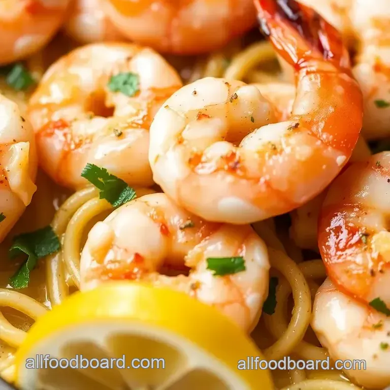 Naked Shrimp Scampi: A Light and Flavorful Delight presentation