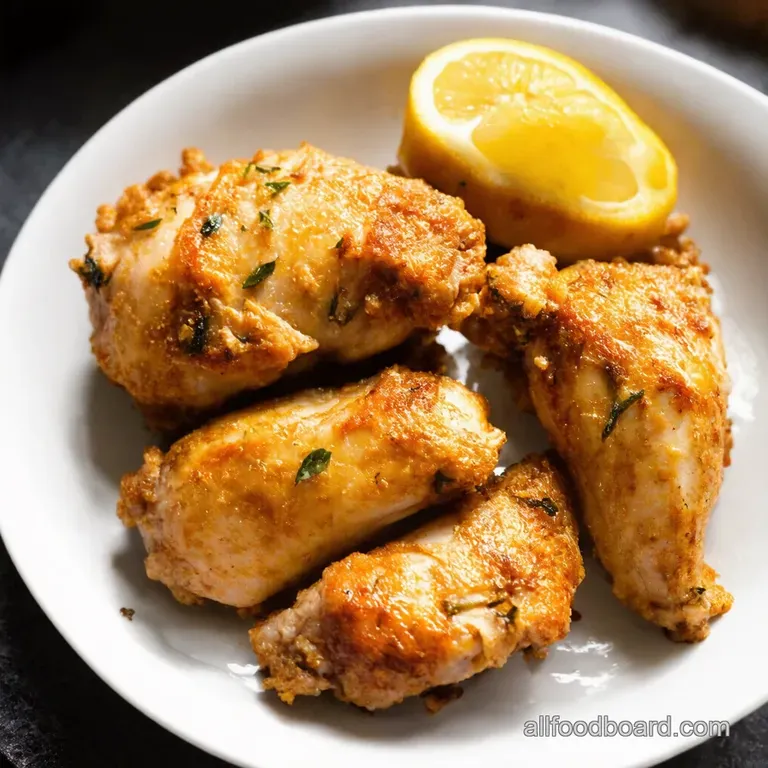 Ninja Air Fryer Crispy Lemon Herb Chicken Thighs