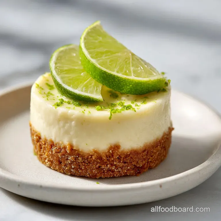Heavenly No Bake Mini Key Lime Pies