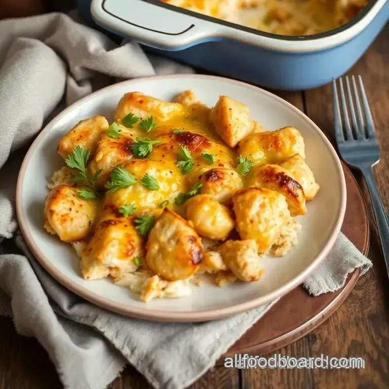Easy Bake Chicken Casserole for Busy Nights presentation