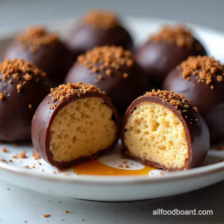 The Millionaires Shortbread Snowballs NoBake Caramel Chocolate Truffles